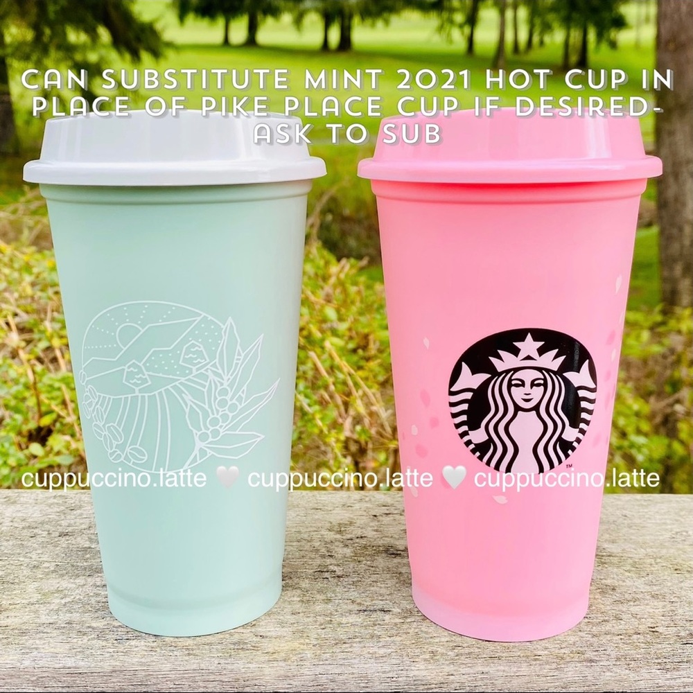 🌸LAST SET🌸Starbucks Pink Sakura Petals & Pike Place Original Hot Cup - Picture 13 of 13